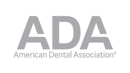 Logo of ADA on gray version